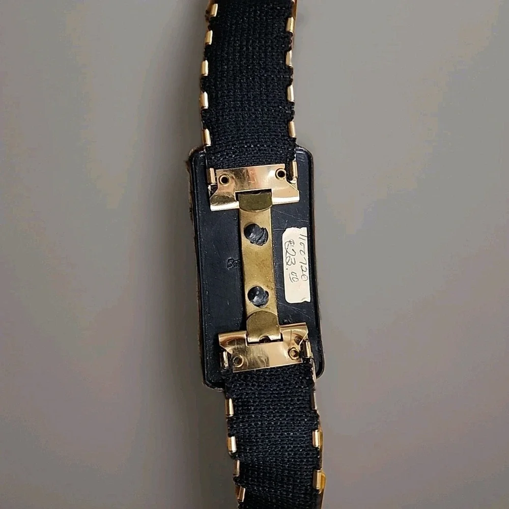 Vintage Silver Tone‎ Fish Scale Belt With Rhinestones